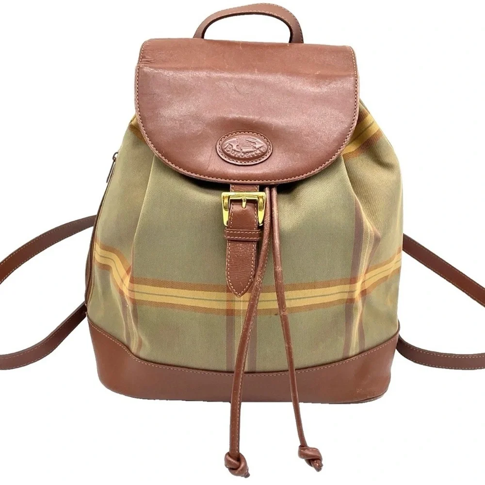 Authentic Burberry Nova Check
Leather Nylon Brown Khaki
Backpack - Picture 1 of 16